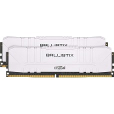 16GB (Kit of 2*8GB) DDR4-3200 Crucial Ballistix White CL16